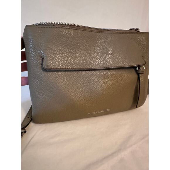 Vince Camuto Gally Crossbody Bag - Taupe - Excellent - Picture 1 of 9